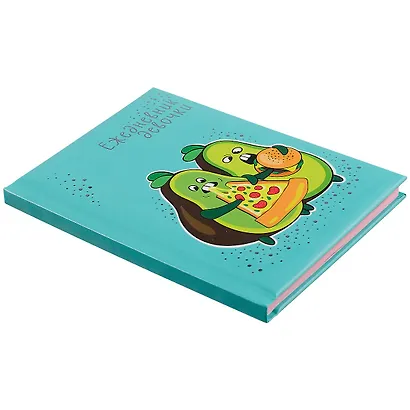 Ежедневник девочки А6 64л "Авокадо" тв.переплет, обл.поролон, глянц.лам, тисн.фольгой - фото 2