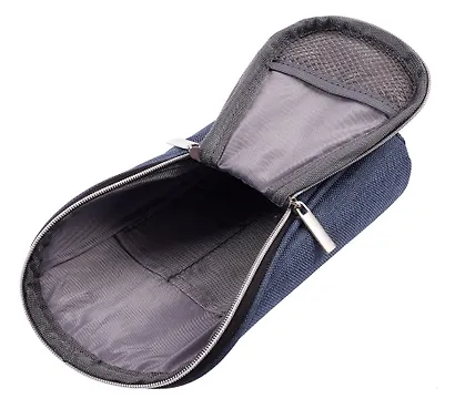 Пенал-косметичка "Private", вертикальный, темно-синий, 21х9х6 см - фото 3