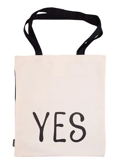Сумка-шоппер YesNo текстиль двусторонняя  40см.*32см. - фото 1