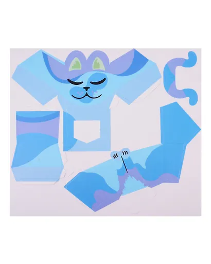 Набор для творчества . Конструктор из бумаги 3D. Супер Кошки - фото 2