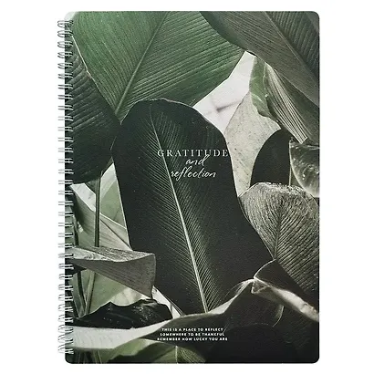 Тетрадь А4 96л кл. "Botanica", банан, карт.обл., скрепка, ламинация - фото 1