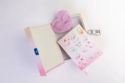 Блокнот с замочком «Танец бабочек», 80 листов - фото 5