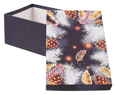 Коробка подарочная "СКАЗОЧНАЯ ПОЛНОЧЬ" 30.5*20*13см, Новый год, картон - фото 3