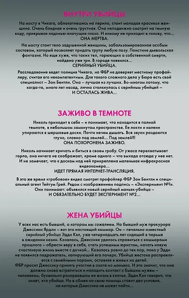 Второе дно: Внутри убийцы. Заживо в темноте. Жена убийцы (комплект из 3 книг) - фото 2