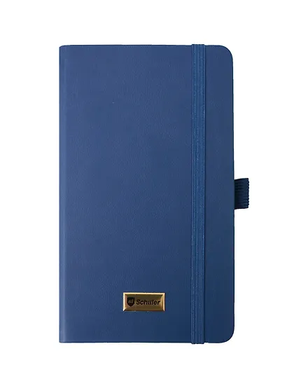 Записная книжка А7 100л лин. "Classic" синяя, 7БЦ, Schiller - фото 1