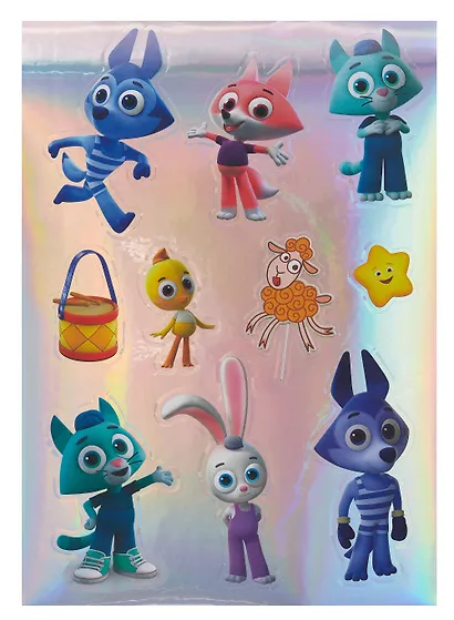 Цветняшки. Наклейки голографические для декорирования Яркий Цыплёнок - фото 6