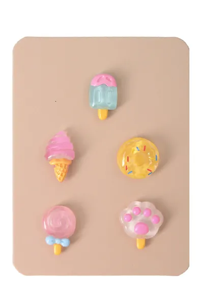 Джибитсы Сладости и лапка (4шт) (ПВХ) (12-18031-202506-GB23) - фото 1