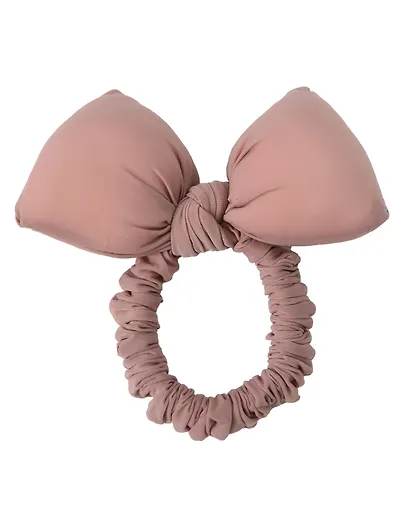 Резиночка дутая Бантик (розовая) (текстиль) (10см) (12-2025093-16) (Lafilaf) - фото 1