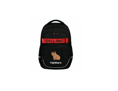 Рюкзак "Calm capy" 2отд., 41*28*17см, 3 кармана, светящийся - фото 2