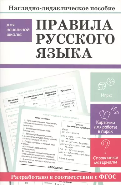 Наглядно-дидактическое пособие для начальной школы. Правила русского языка - фото 1