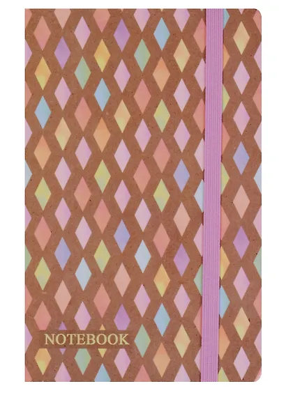 Записная книжка А6 80л "СТАРЫЙ ГОРОД/РОМБЫ", офсет, 7БЦ, гл.лам., на резинке, Феникс - фото 2