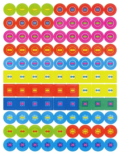 Многоразовые развивающие наклейки. Пуговки вып.4 - фото 3