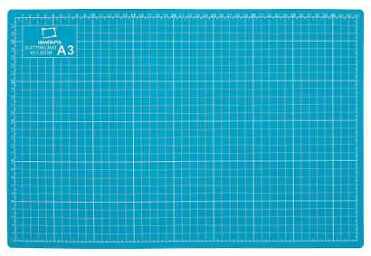 Коврик для резки А3 защитный, трехслойный, бирюзовый, Малевичъ - фото 2
