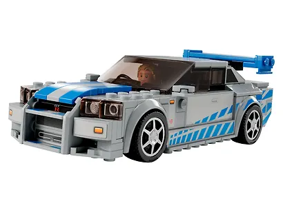 76917 Конструктор детский LEGO Speed Champions Автомобиль Skyline GT-R (R34), 319 деталей, возраст 9+ - фото 4