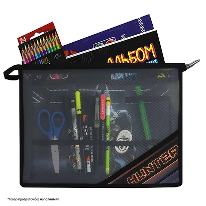 Папка для труда А4 "Огненный робот" 33*23 см пластик, молния - фото 4