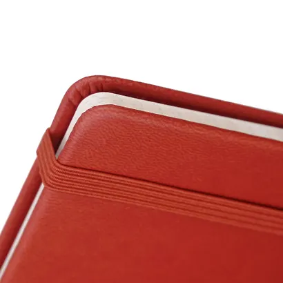 Книга для записей А4- 96л кл. "Joy Book. Имбирный пряник" иск.кожа, тонир.блок, скругл.углы, ляссе, резинка - фото 4