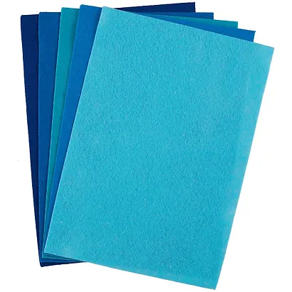 Фетр цветной A4 deVENTE Оттенки синего (8040686) (5 цв) (5 л) (толщина 2мм) (упаковка) - фото 2