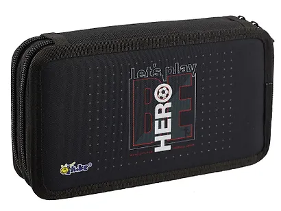 Пенал 2 отделения "Будь героем " 19*11, молния, ткань - фото 2