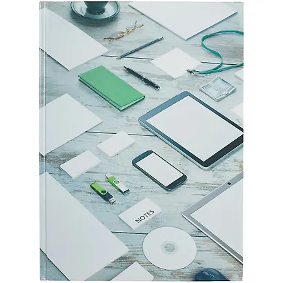 Книга для записей А4 160л кл. "Стильный офис" 7БЦ, глянц.ламинация - фото 1