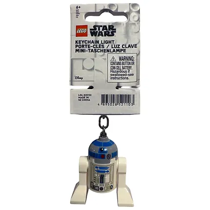 LGL-KE21H Брелок-фонарик для ключей LEGO Star Wars - R2-D2, возраст 6+ - фото 1