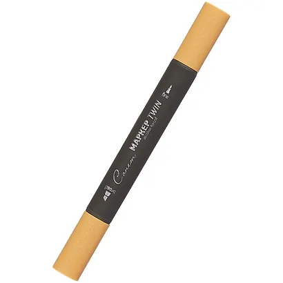 Маркер художественный "Сонет" светло-коричневый, двухсторон., тонк. и широк.долото, Сонет - фото 1