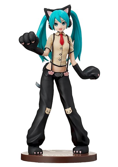 Фигурка аниме SEGA Хатсунэ Мику Кошка Hatsune Miku Project DIVA Hatsune Miku Kitty Cat 23см 40248 - фото 1