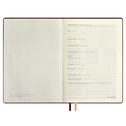 Ежедневник недат. А5+ 160л 175*245 "Сариф" бордовый, кожзам, тв.переплет, блинтовое тиснение, офсет, ляссе, застежка, подар.упаковка - фото 5