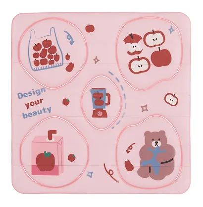 Набор спонжей для макияжа Kawaii (розовый) (5шт) (12-03122026-21) - фото 4