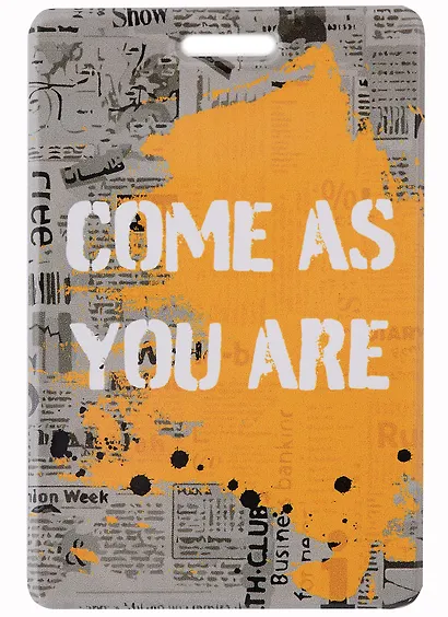 Чехол для карточек вертикальный Граффити Come as you are - фото 1