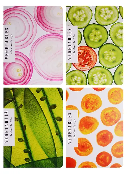 Записная книжка «Vegetables» А6, 24 листа в клетку, сшивка, Languo, в ассортименте - фото 6