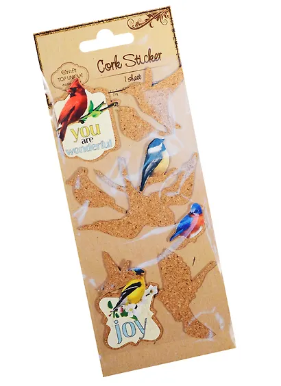 Стикеры пробковые Птиц (D26000681с) - фото 3