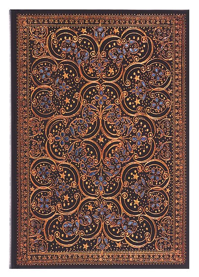 Книга для записей "Antiqua. Синий" А5, 128 л. в линейку, цв. внутрен. блок - фото 1