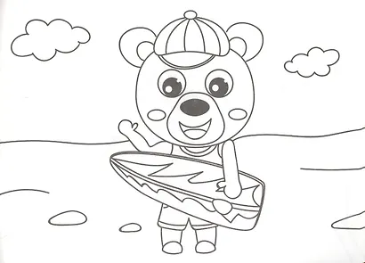 РАСКРАСКИ А5 эконом. альбомные. ВЕСЁЛЫЕ ЗВЕРЯТА - фото 2