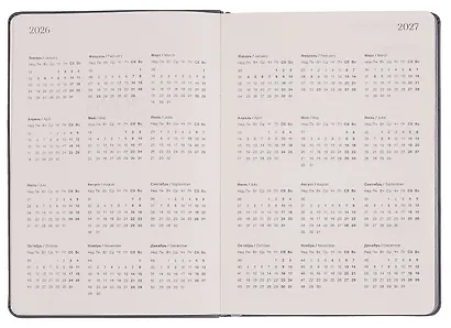 Ежедневник датированный 2026 год, А5, 176 листов, 140x200 мм "Shadow", черный - фото 6