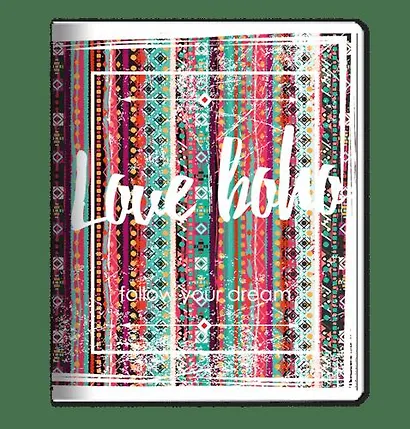 Тетрадь в клетку Be Smart, Boho, А5, 48 листов, красная - фото 1