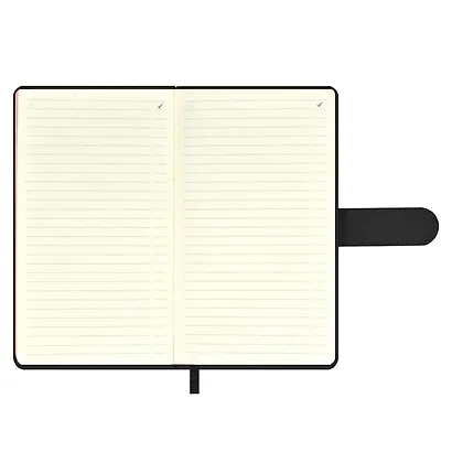 Ежедневник недат. А6+ 120л 110х190 "Бейбискин" черный, иск.кожа, тв.переплёт, тиснение фольгой, магнит.клапан, офсет, ляссе - фото 8