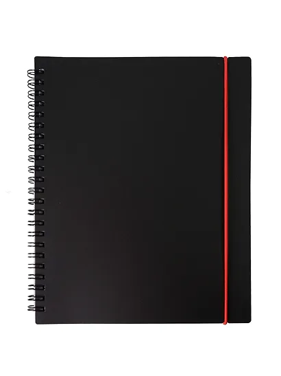 Тетрадь 80 листов, клетка, "Favorite Black. No 4" спираль - фото 1