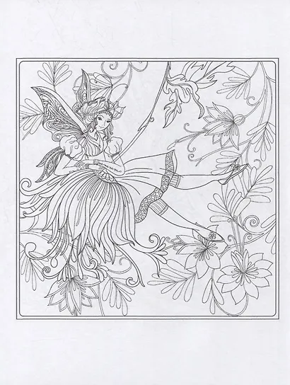 Волшебные феи. Творческая раскраска - фото 4