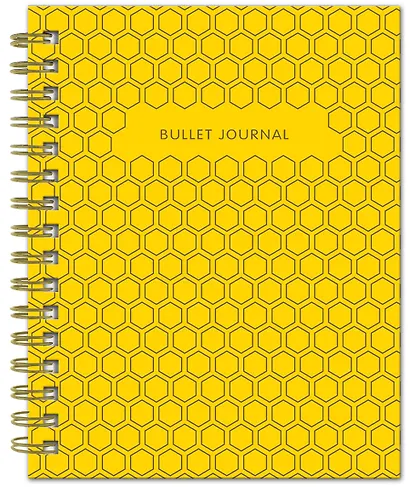 Книга для записей Bullet Journal, 60 листов, желтая - фото 2