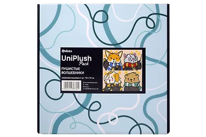UniPaint Pack Ковровая вышивка "Пушистые волшебники" (4 шт. ) (19х19 см) - фото 1