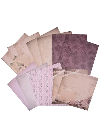 Бумага для скрапбукинга двусторонняя Винтаж (15х15 см) (12 л.) (12 диз.) (180 г/м2) (662759) (упаковка) (Остров сокровищ) - фото 3