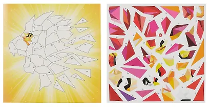 Аппликация наклейками по номерам. Хищники - фото 3