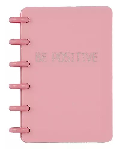 Записная книжка А6 80л лин. "Be Positive" на спирали, ассорти - фото 1