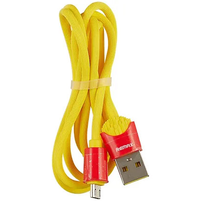 Дата-кабель Картошка фри (2,4А) (1000мм) (Андроид) (12-17510-114m) - фото 3