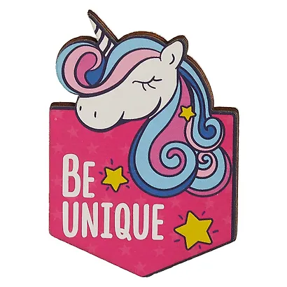 Значок деревянный Be unique - фото 2