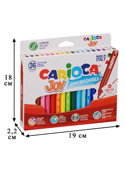 Фломастеры «Joy» Carioca, 36 цветов - фото 3