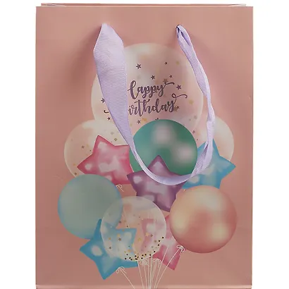 Пакет А5 23*18*10 "Bright balls" нейтр., бум.мат.ламинат - фото 3