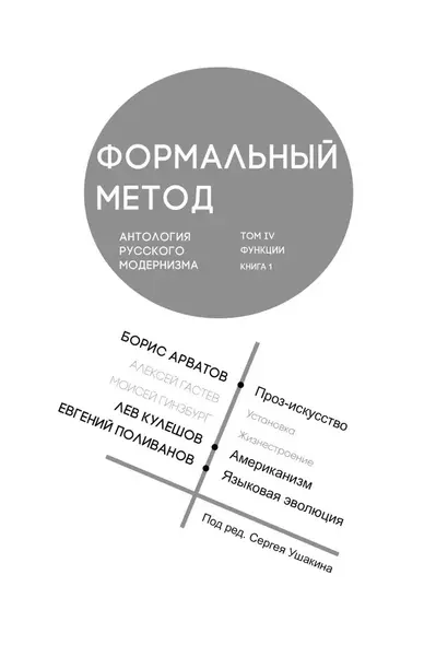 Формальный метод. Антология русского модернизма. Том 4. Книга 1 - фото 1