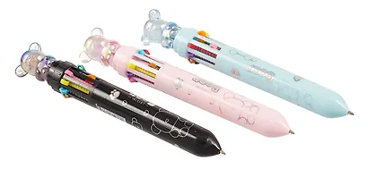 Ручка шариковая "Мишка", автоматическая 10 цветов, в ассортименте - фото 2