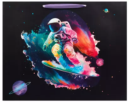 Пакет А3+ 40*50*15 "Space skate" дет., бум.мат.ламинат, ассорти - фото 1